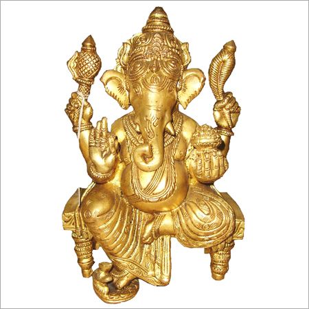Brass Ganesh Statue 06