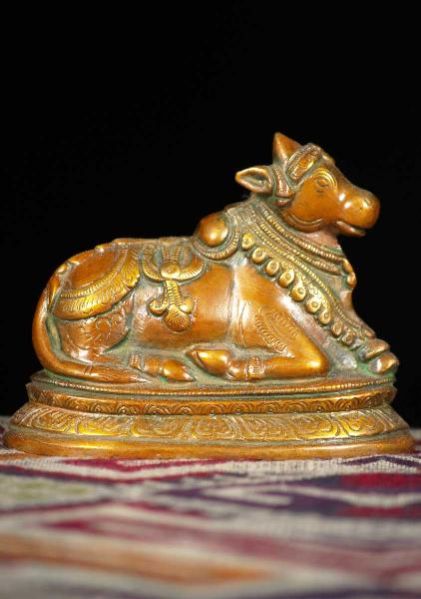 Brass Nandi Statue 02
