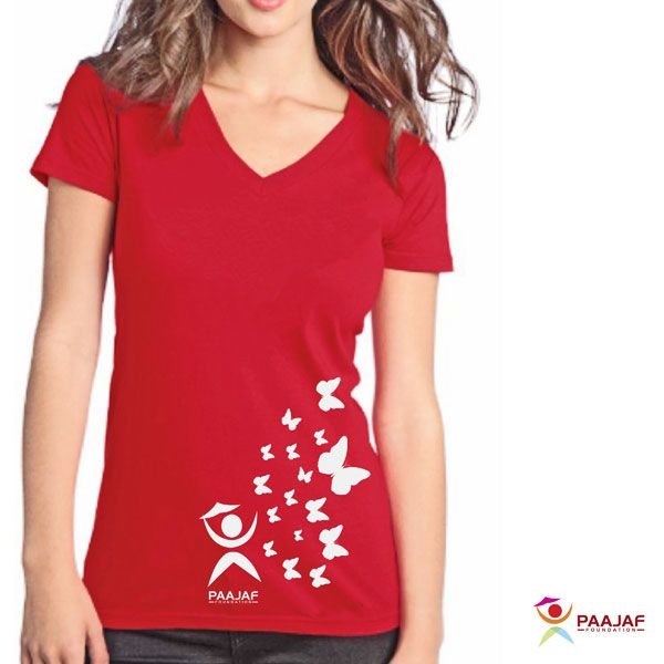 Ladies V Neck T-Shirt 01