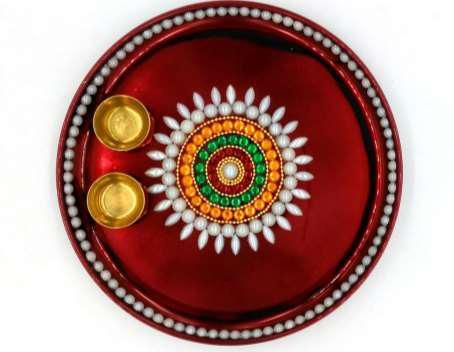 Decorative Pooja Thali 02