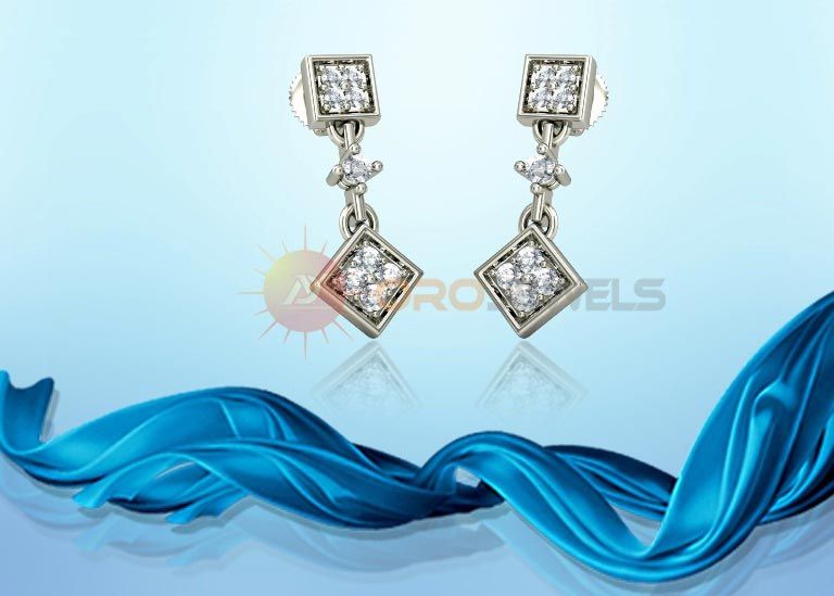 925 sterling silver crystal ball stud earrings