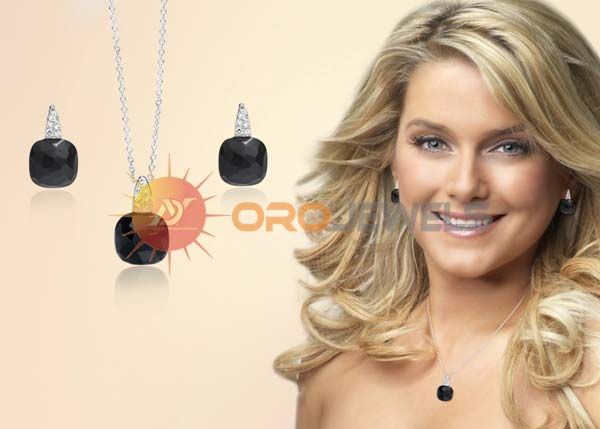 Black onyx semi-precious stone