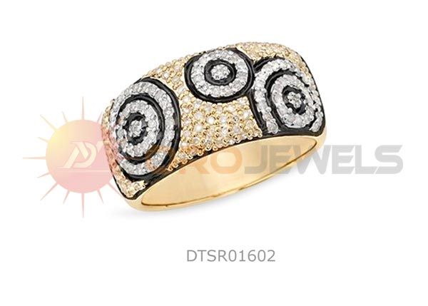 Designer ladies gold ring