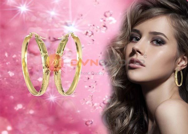 Diamond cut Earrings