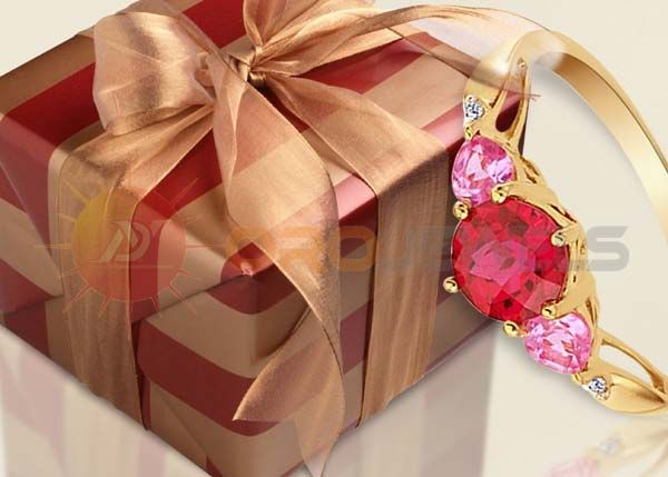 Indian gold ruby rings