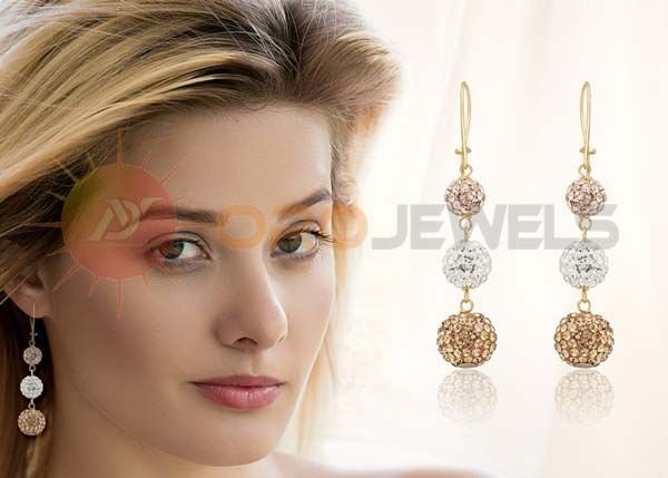 Long hanging earrings