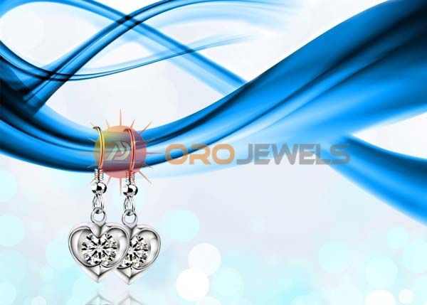 Silver earrings designs for girls