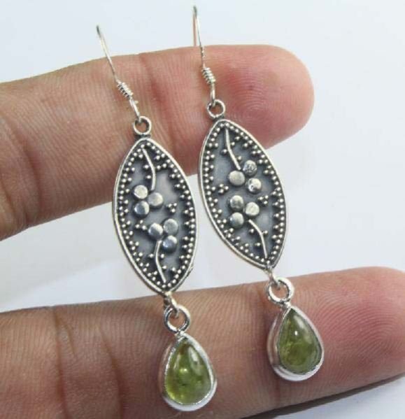 Semi Precious Stone Studded Earrings 03