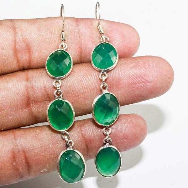 Semi Precious Stone Studded Earrings 09