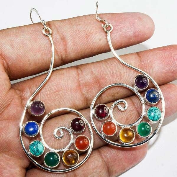 Semi Precious Stone Studded Earrings 21