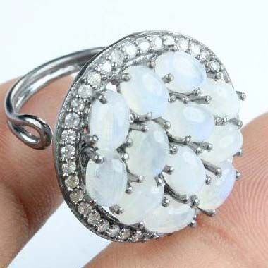 Semi Precious Stone Studded Ring 03