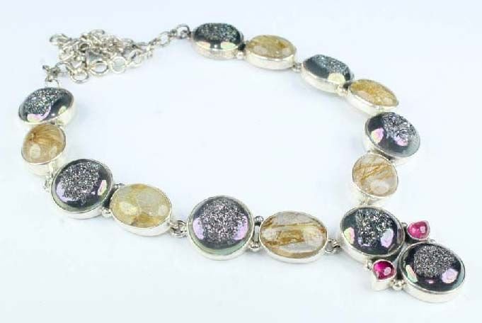 Semi Precious Stone Studded Necklace 02
