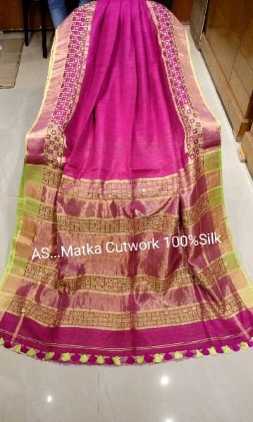 Cutwork Embroidered Mukta Silk Sarees 01