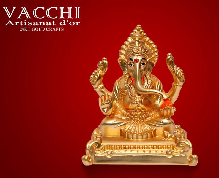 Vacchi Gold Plated Ganesha
