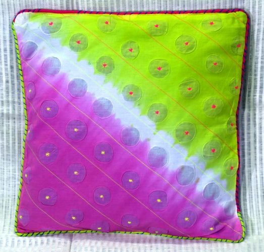 Shibori Cotton Cushion Cover 02