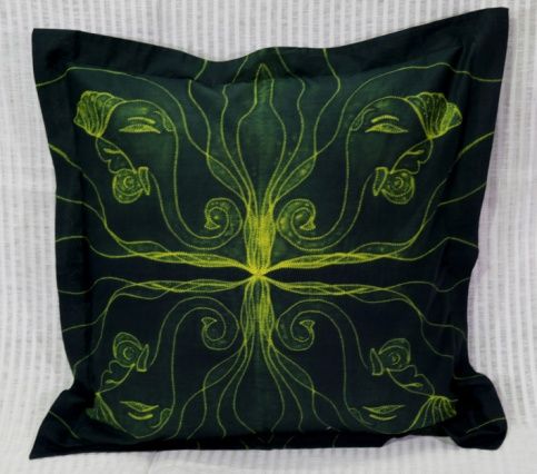 Shibori Cotton Cushion Cover 08