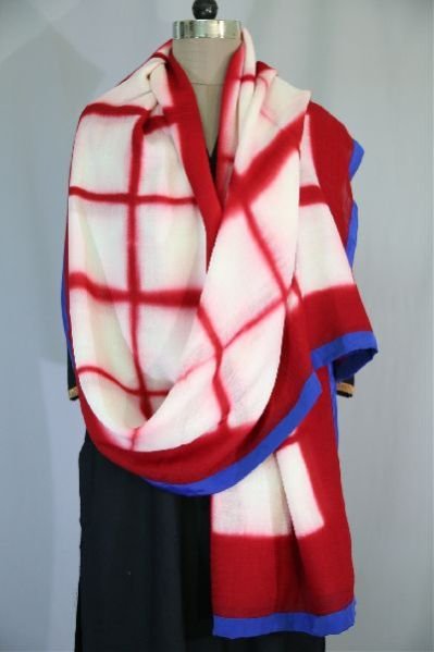 Shibori Woolen Shawls 18