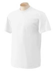 Mens White Round Neck T Shirt