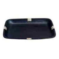 Black Stone Rectangle Serving Tray