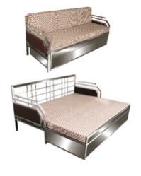 Stainless Steel Sofa Cum Bed 02