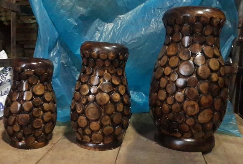 Wooden Vase 05