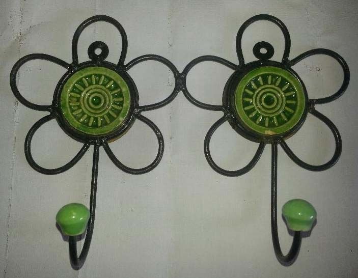 Wrought Iron Stone Wall Hook 06