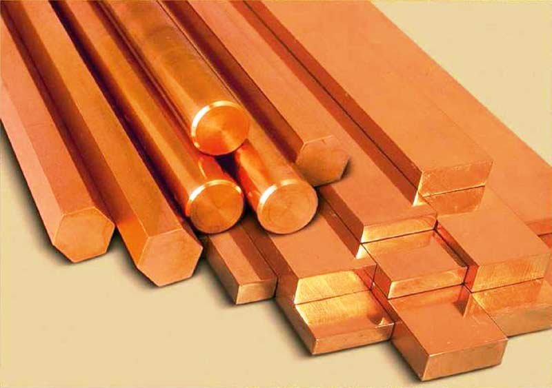 Copper Straight Patti & Rods