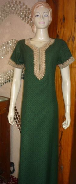 Aanchal Dark Green Night Gown