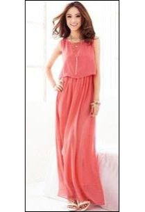 Pink Long One Piece Dress