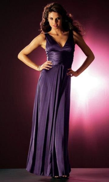 Purple Long One Piece Dress