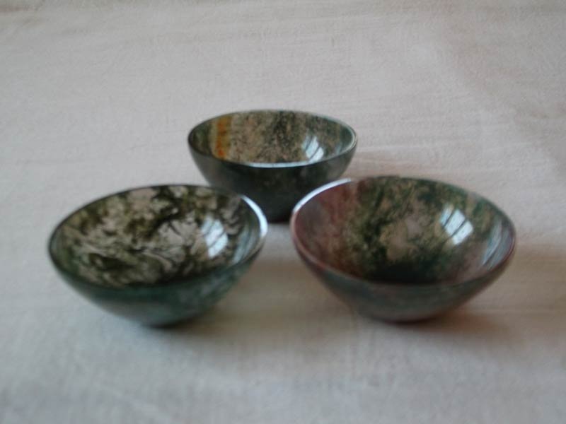 MOSS AGATE BOWL