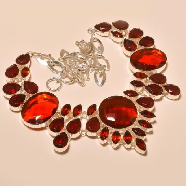 Gemstone Silver Necklaces (1505)