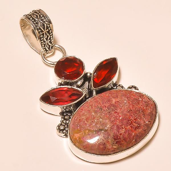 Gemstone Silver Pendants (KA-2)