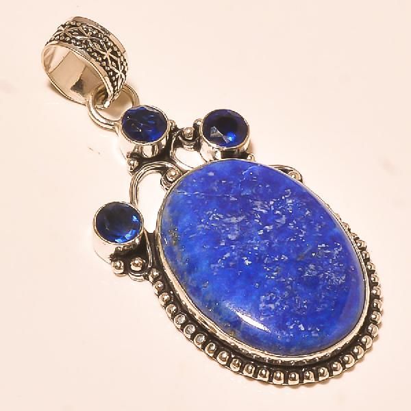 Gemstone Silver Pendants (KA-22)