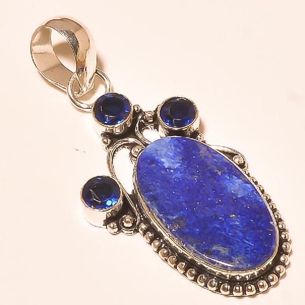 Gemstone Silver Pendants (KA-29)