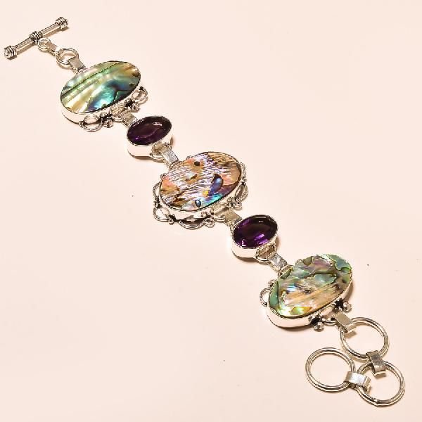 Silver Gemstone Bracelet (KI-118)