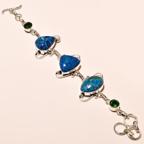 Silver Gemstone Bracelet (KI-123)