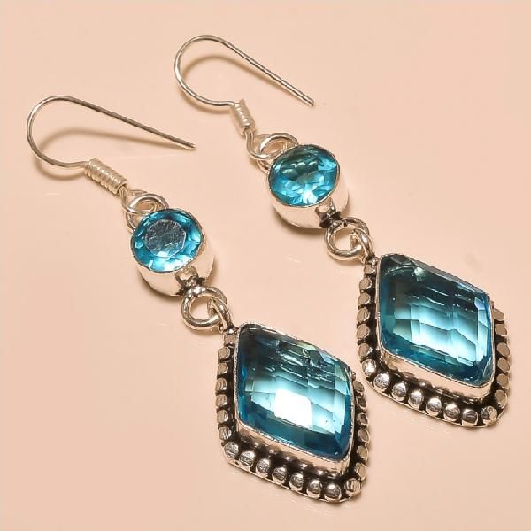 Silver Gemstone Earring (3003)