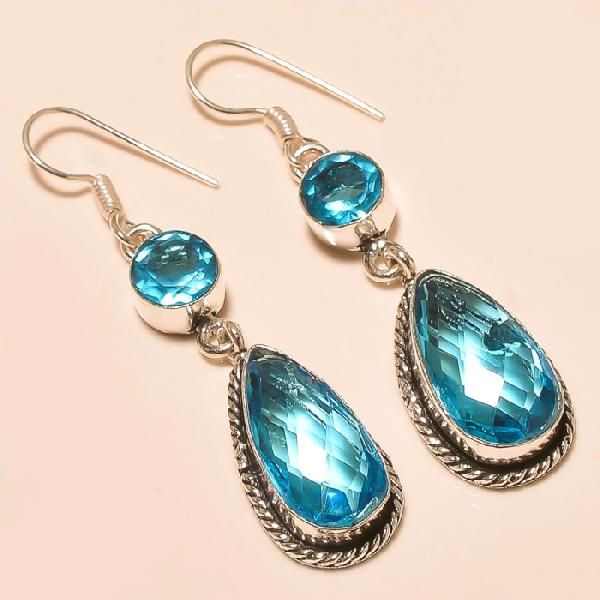 Silver Gemstone Earring (3011)