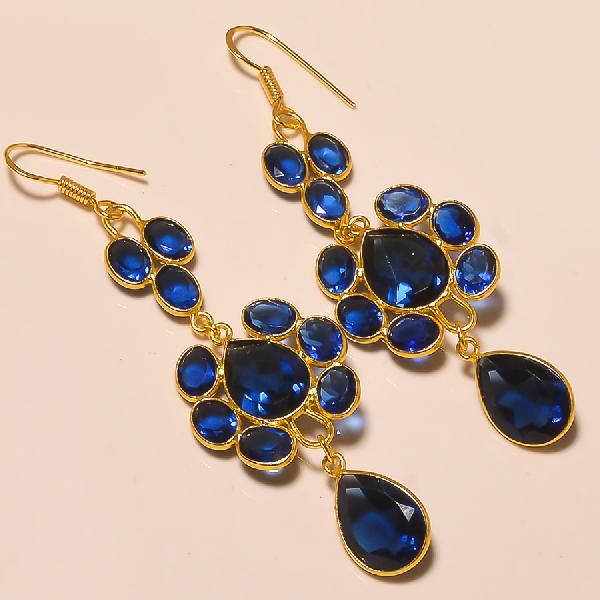 Silver Gemstone Earring (KER-14)