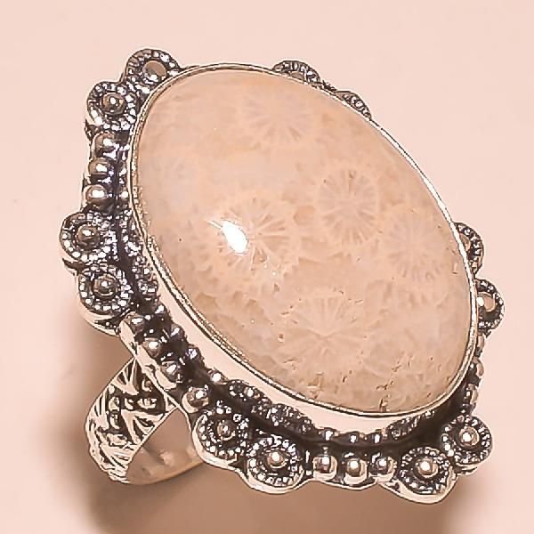 Silver Gemstone Ring (KL-66)