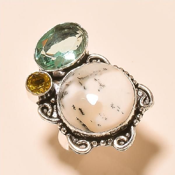 Silver Gemstone Ring (8871)