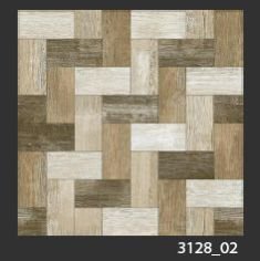 500x500 mm Digital Rustic Wooden Floor Tile (3128_02)