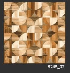 500x500 mm Digital Rustic Wooden Floor Tile (8248_02)