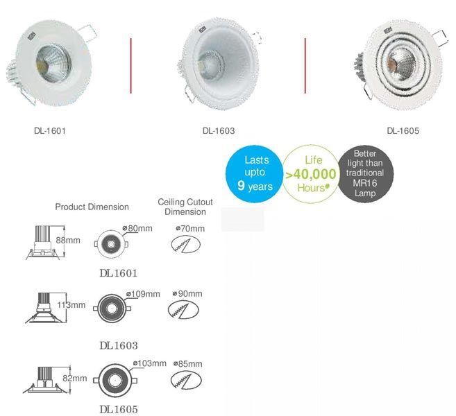 DL 16 LED Spot Light