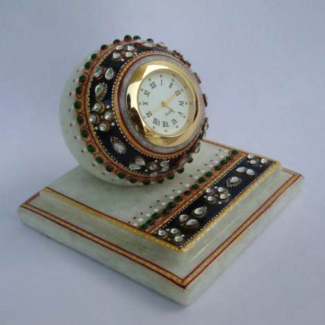 Marble Table Clock