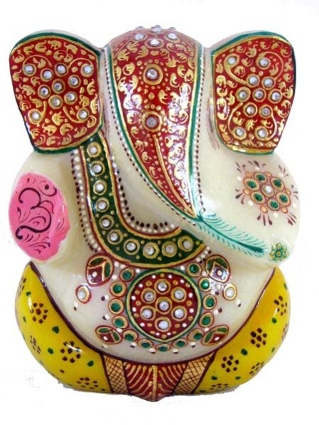 Marble Meenakari Ganesha