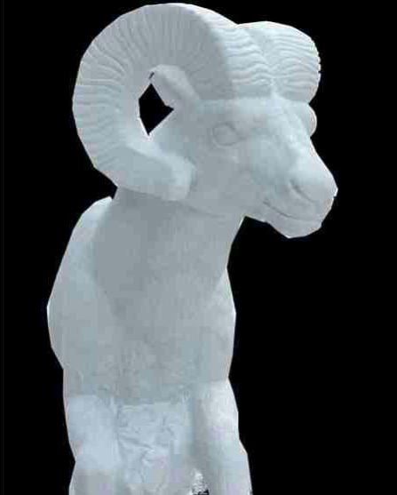 Marble Sheep Statue
