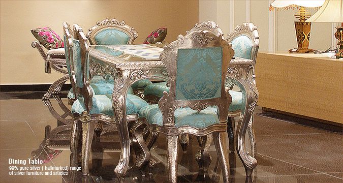 Silver Dining Table