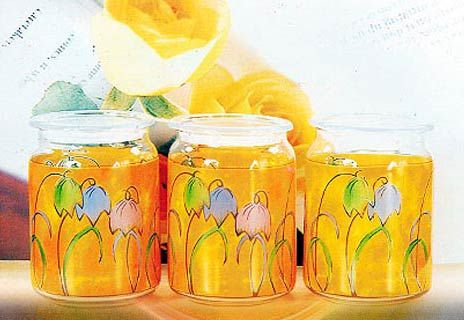 Fresh Fruit Glass Jars